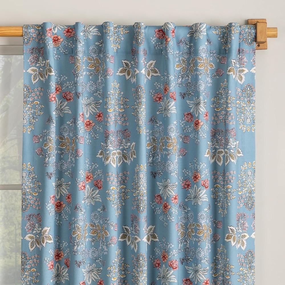 NWOT Marquise Curtain Panel 50x84 Rod Loop Vintage French Country Farmhouse Boho